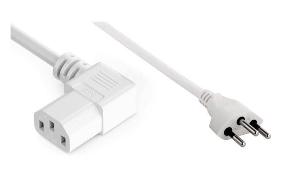 Netzkabel T12-C13 90 seitlich gewinkelt re