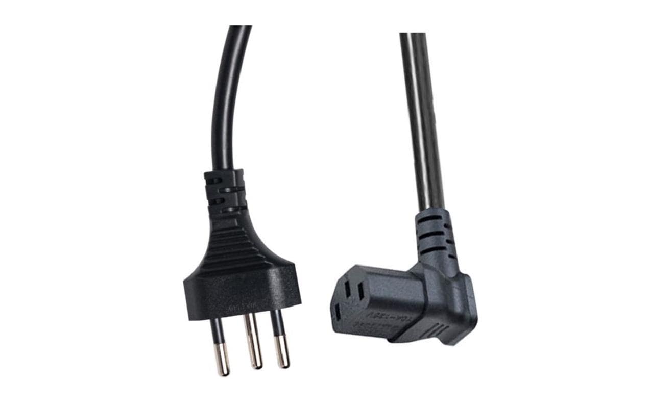 Netzkabel T12-C13 90 gewinkelt nach oben