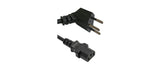 Netzkabel 220V 5m, 90° Winkel, schwarz