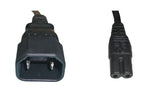 Anschlusskabel C14 / C7 1m schwarz