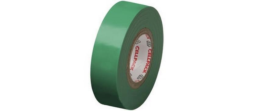 Cellpack AG, Isolierband 10 m x 15 mm, Grün