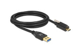 Delock USB3.2 Gen2 Kabel Typ-A zu C, 2.0m