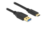 Delock, USB 3.1-Kabel USB A - USB C 2 m
