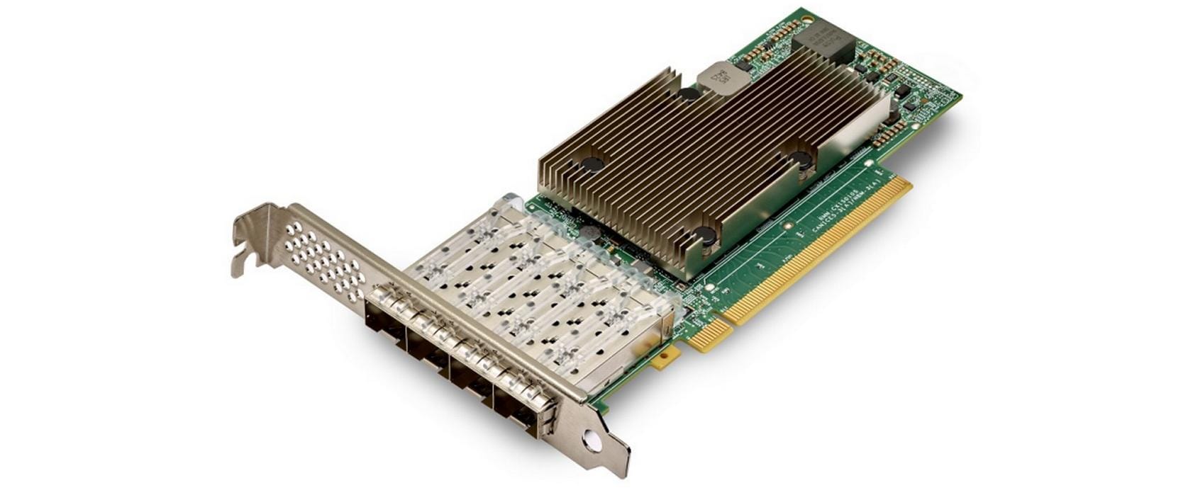 Broadcom P425G: 4 Port SFP28 Netzwerkkarte