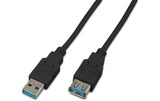 Wirewin USB3.0 Kabel, 0.5m, A-A, schwarz