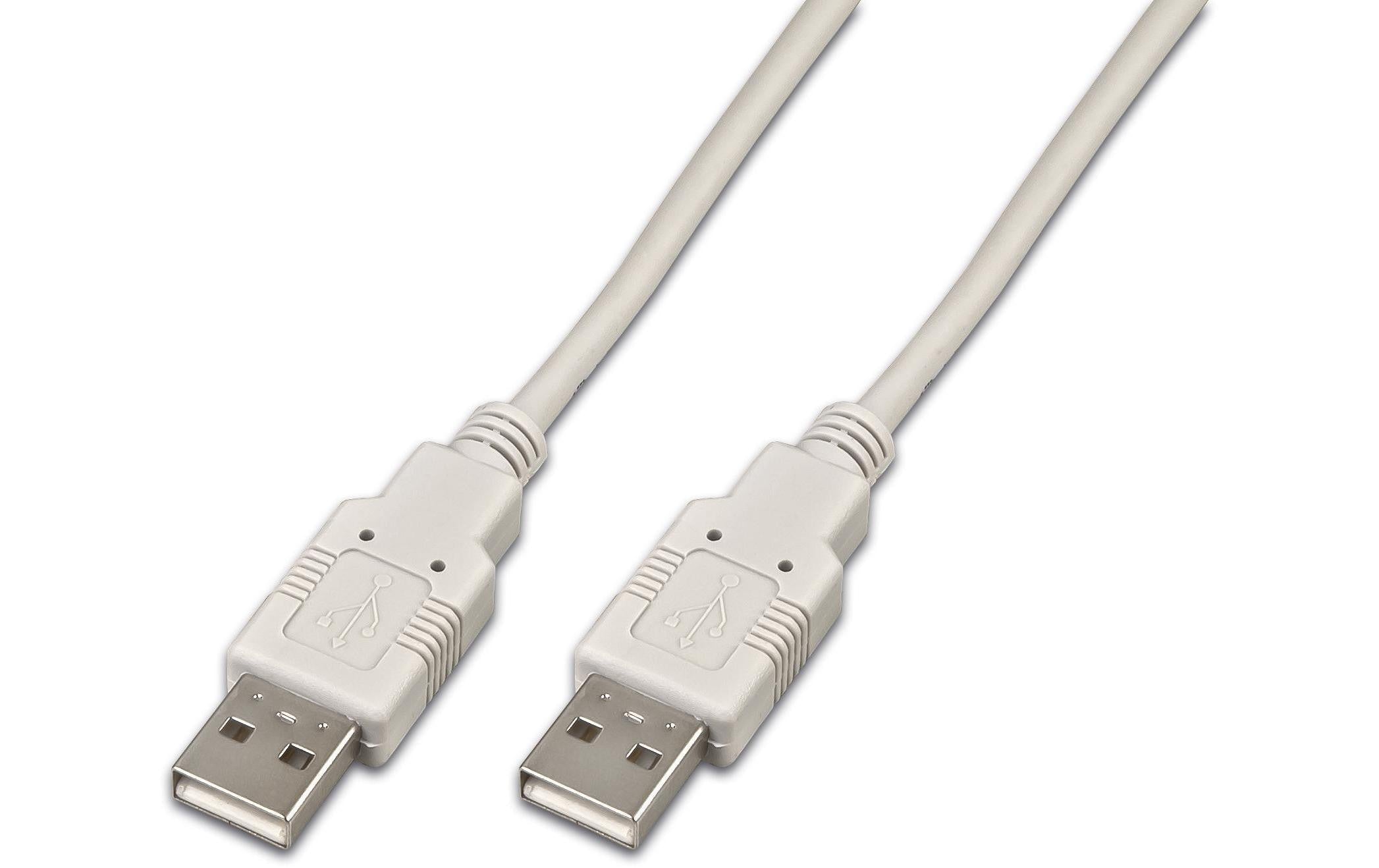 USB2.0-Kabel A-A: 500cm, bis 480Mbps