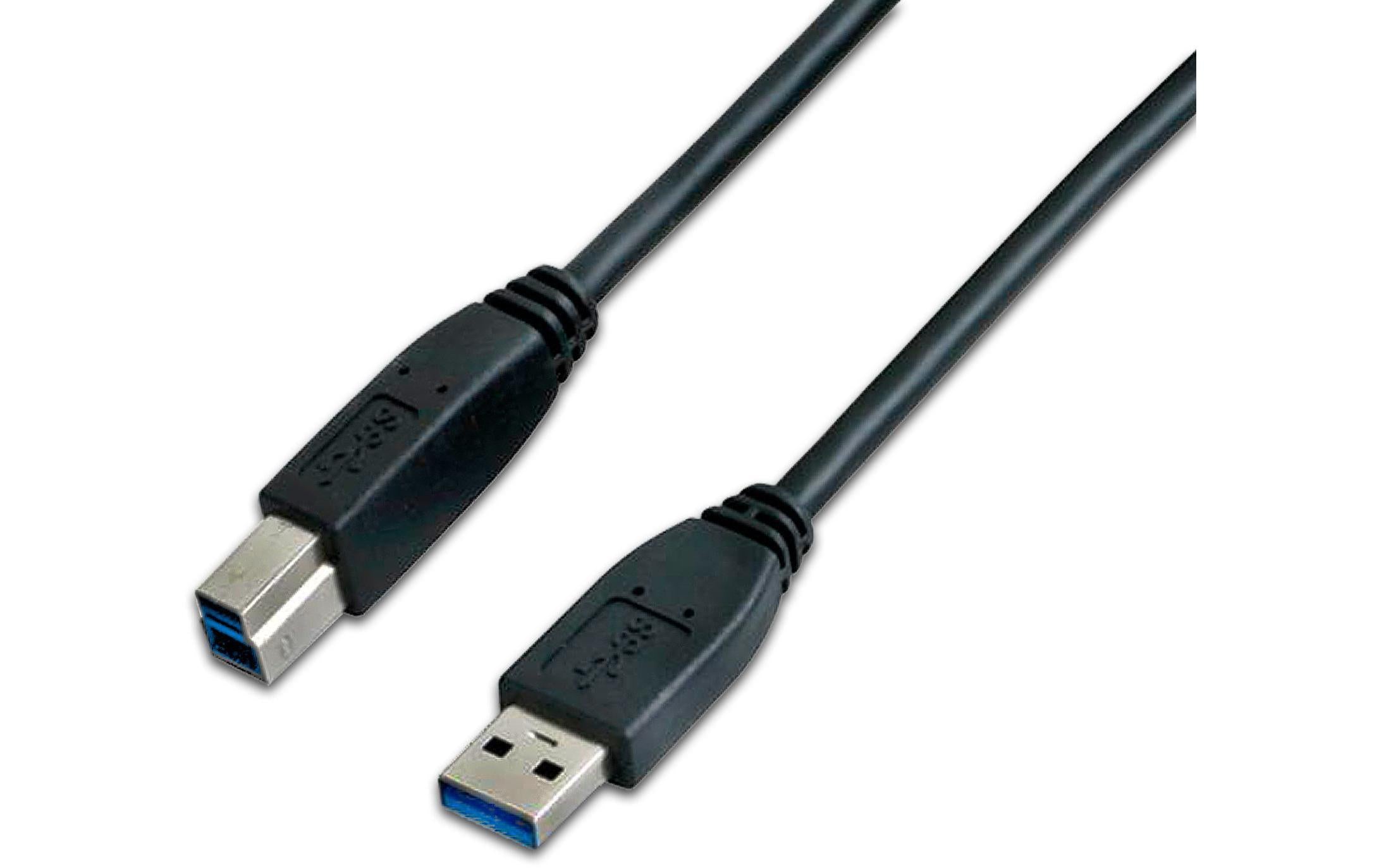 Wirewin USB3.0 Kabel, 3m, A-B, schwarz