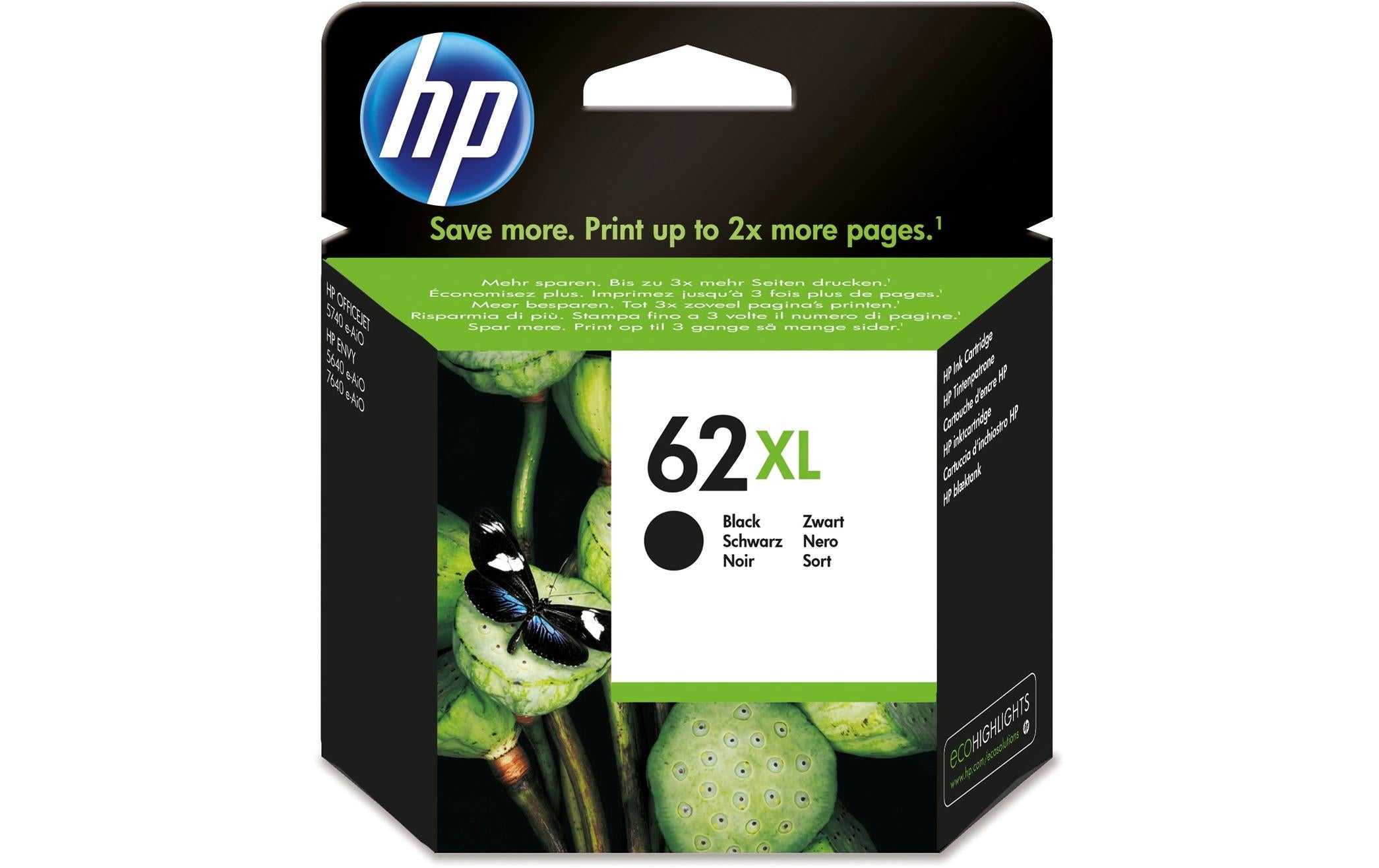 HP, Tinte Nr. 62XL (C2P05AE) Black