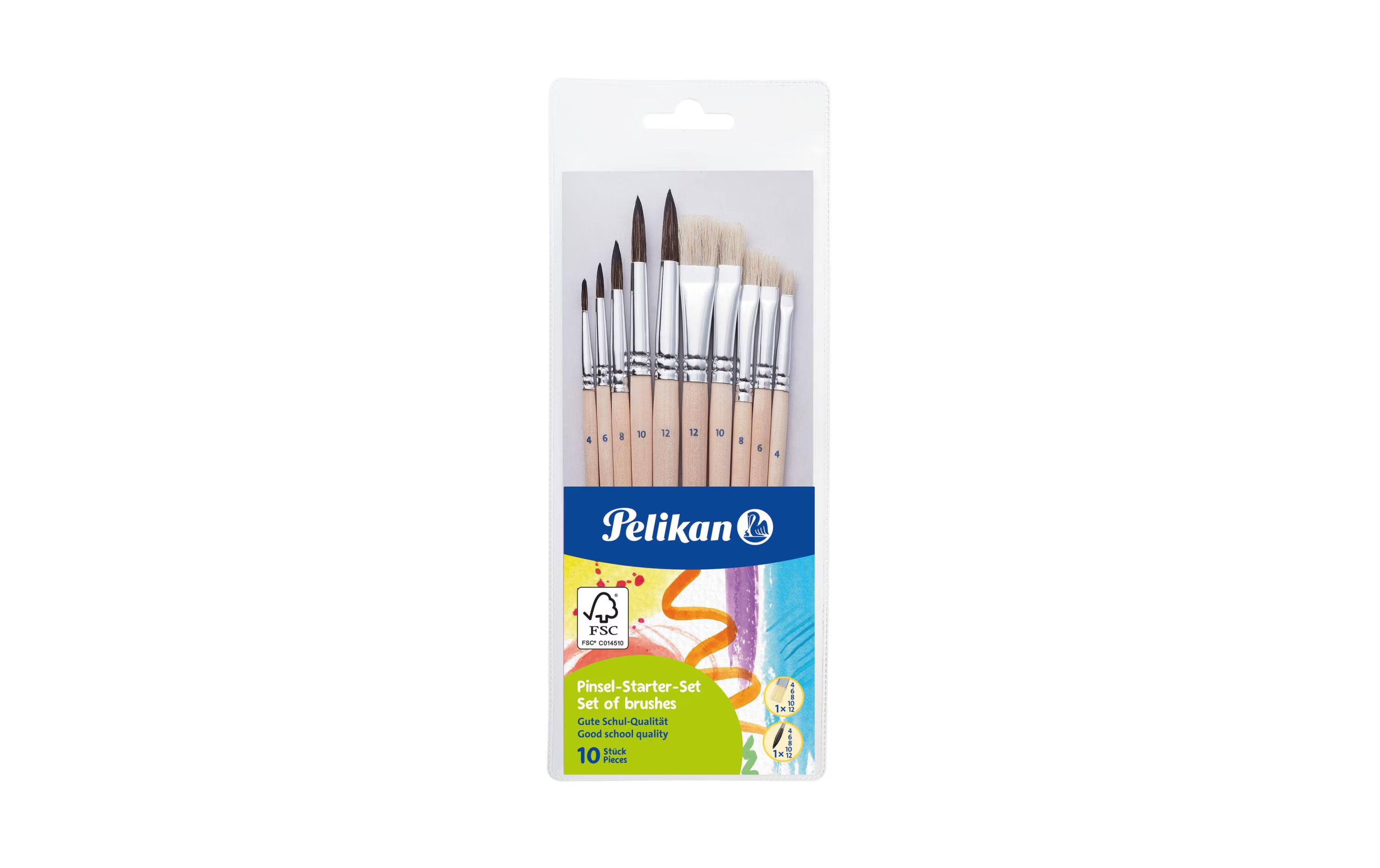 Pelikan Pinsel Starter-Set mit 10 Stück