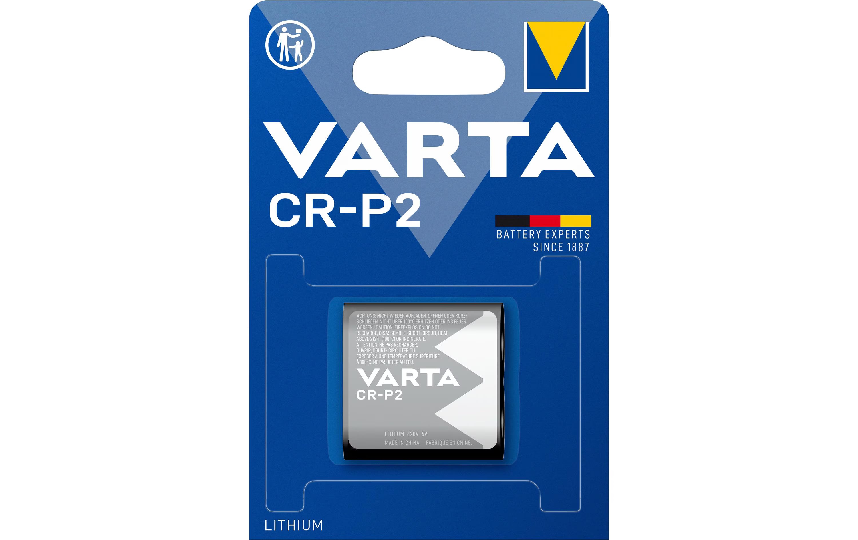 VARTA Lithium Batterie CR-P2, 1Stk