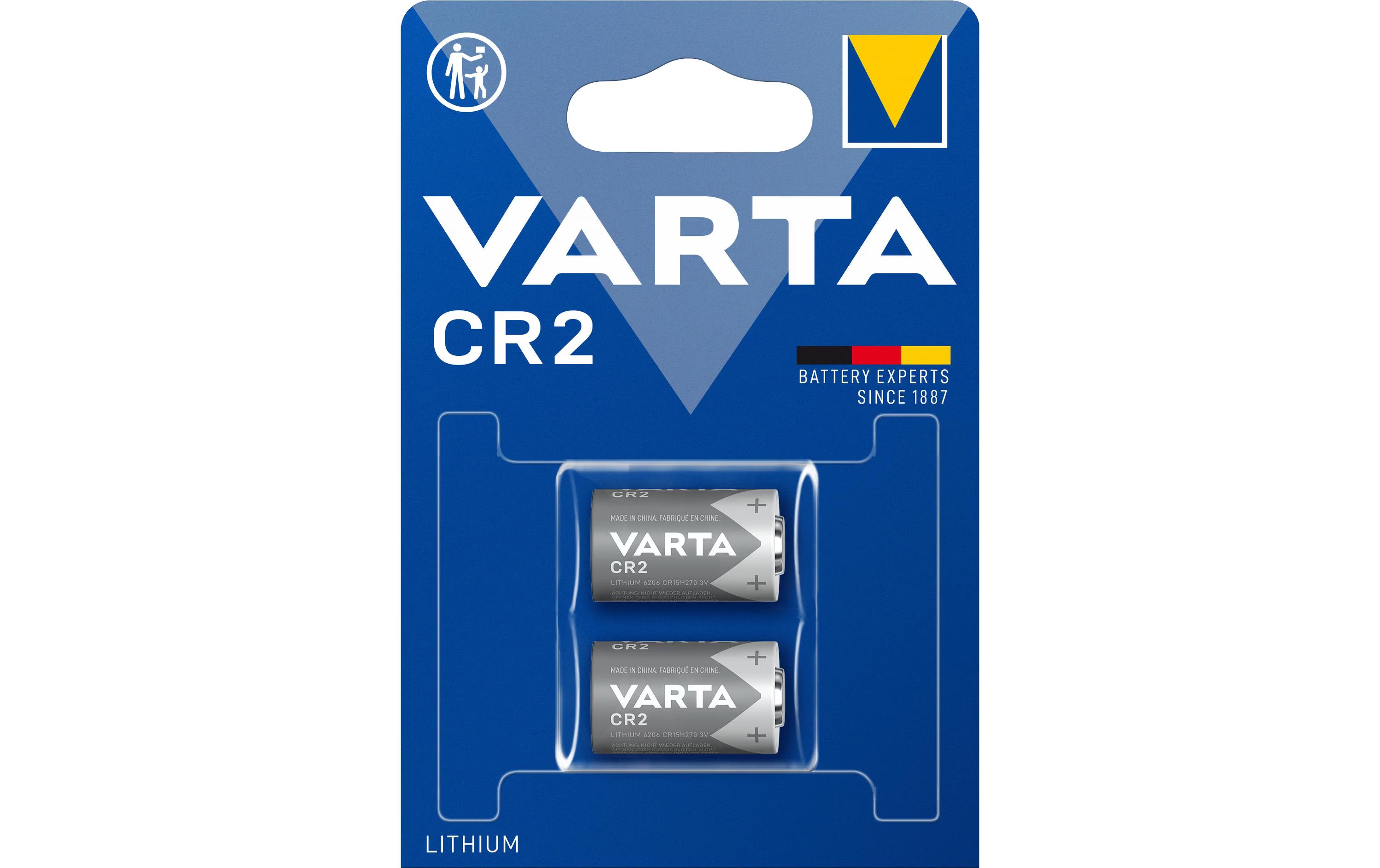 Varta, Photobatterie Lithium CR2 , 2 Stück