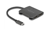 Delock USB Type-C Splitter zu 2x HDMI MST