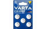 Varta, Knopfzelle CR2032 , 5 Stück