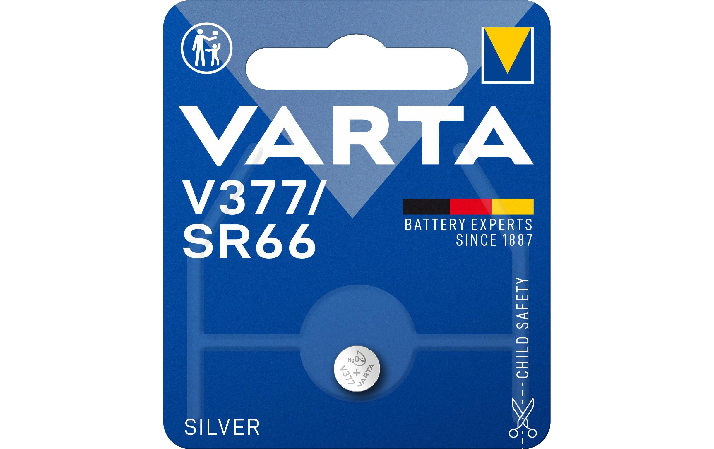 VARTA Knopfzelle Watch V377, 1.55V, 1Stk