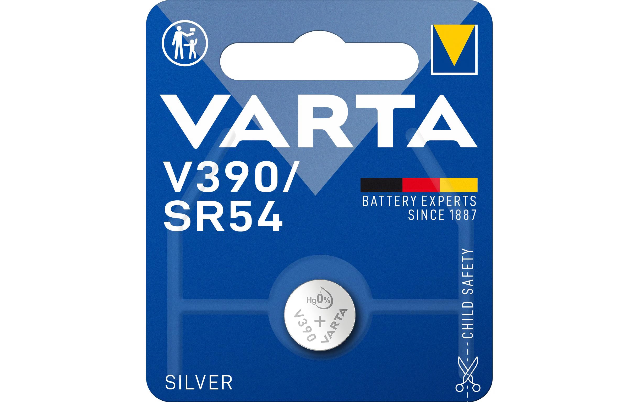 VARTA Knopfzelle Watch V390, 1.55V, 1Stk