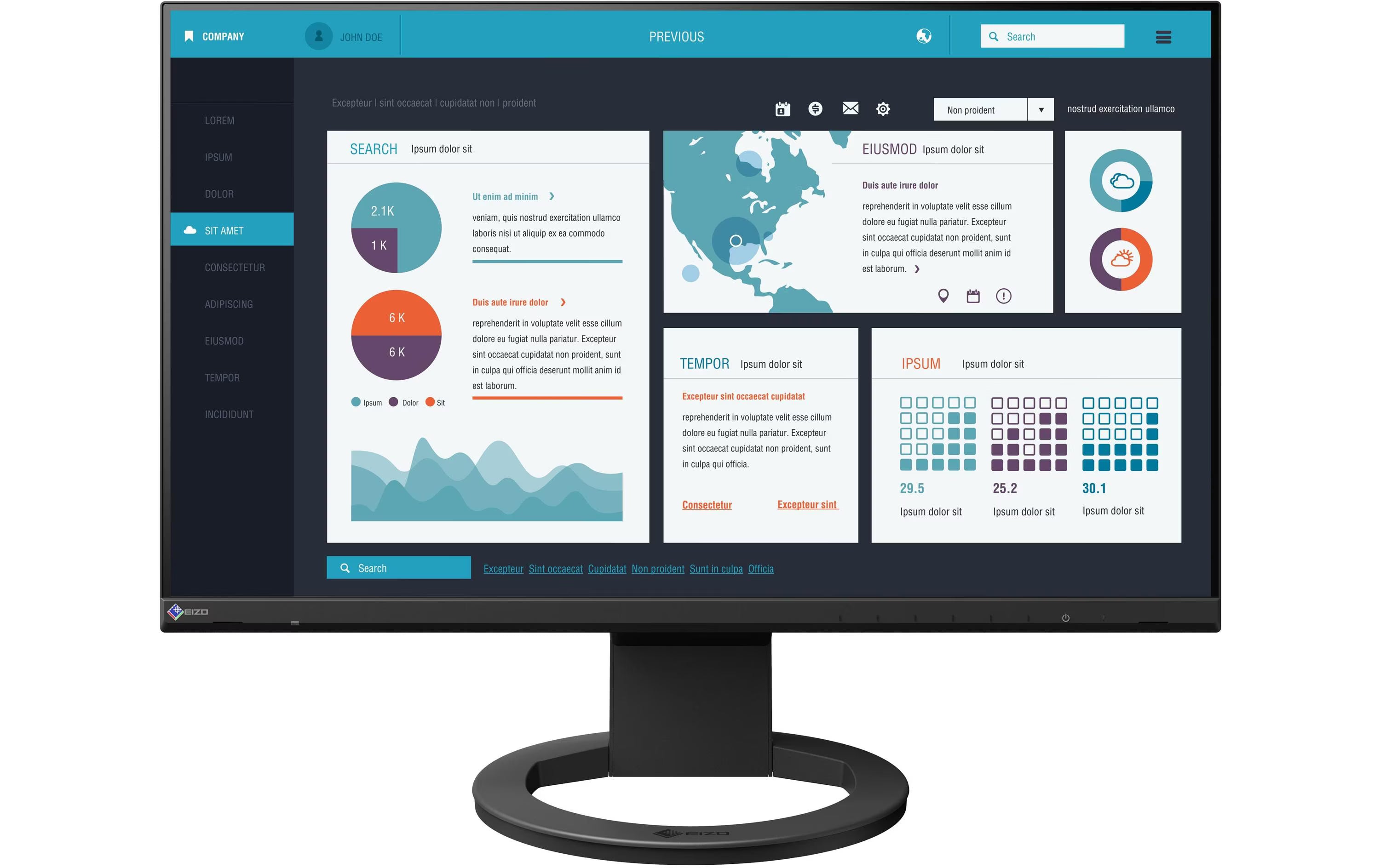 EIZO EV2490-Swiss Edition 23.8 schwarz