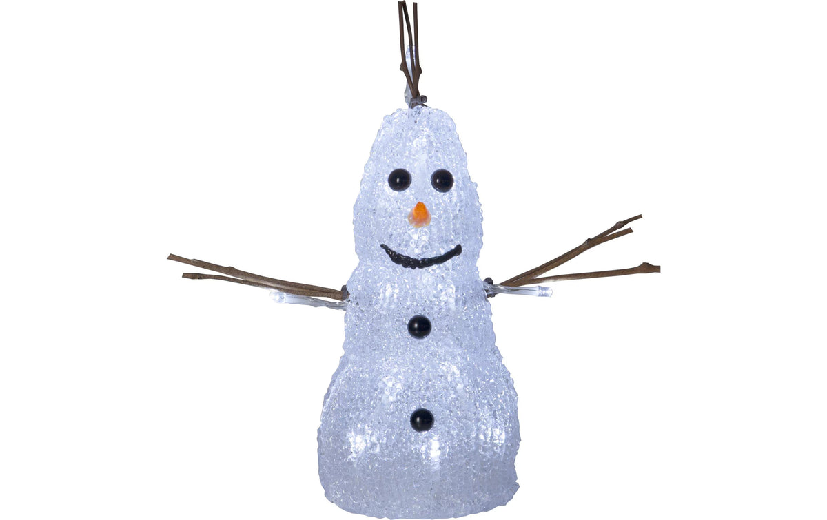 Star Trading LED Schneemann Crystaline