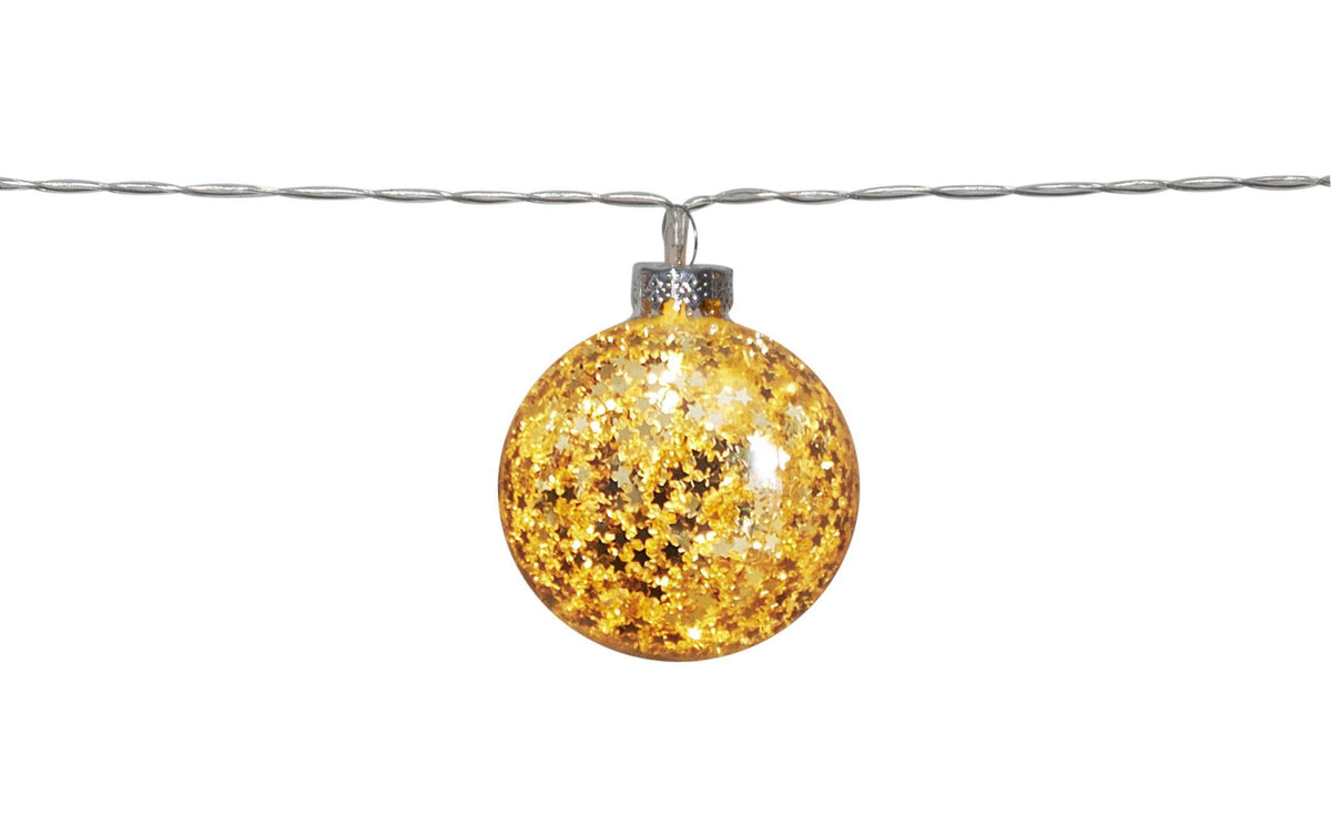 Star Trading LED Lichterkette Glitter Gold