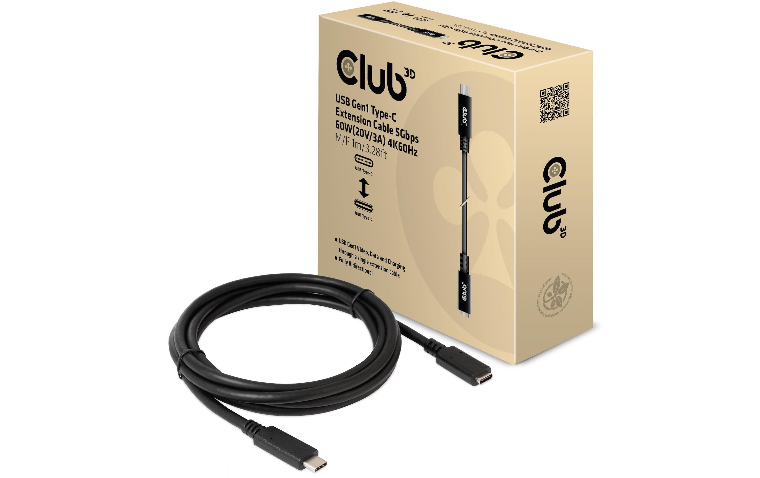 Club 3D USB 3.0-Verlängerungskabel CAC-1531