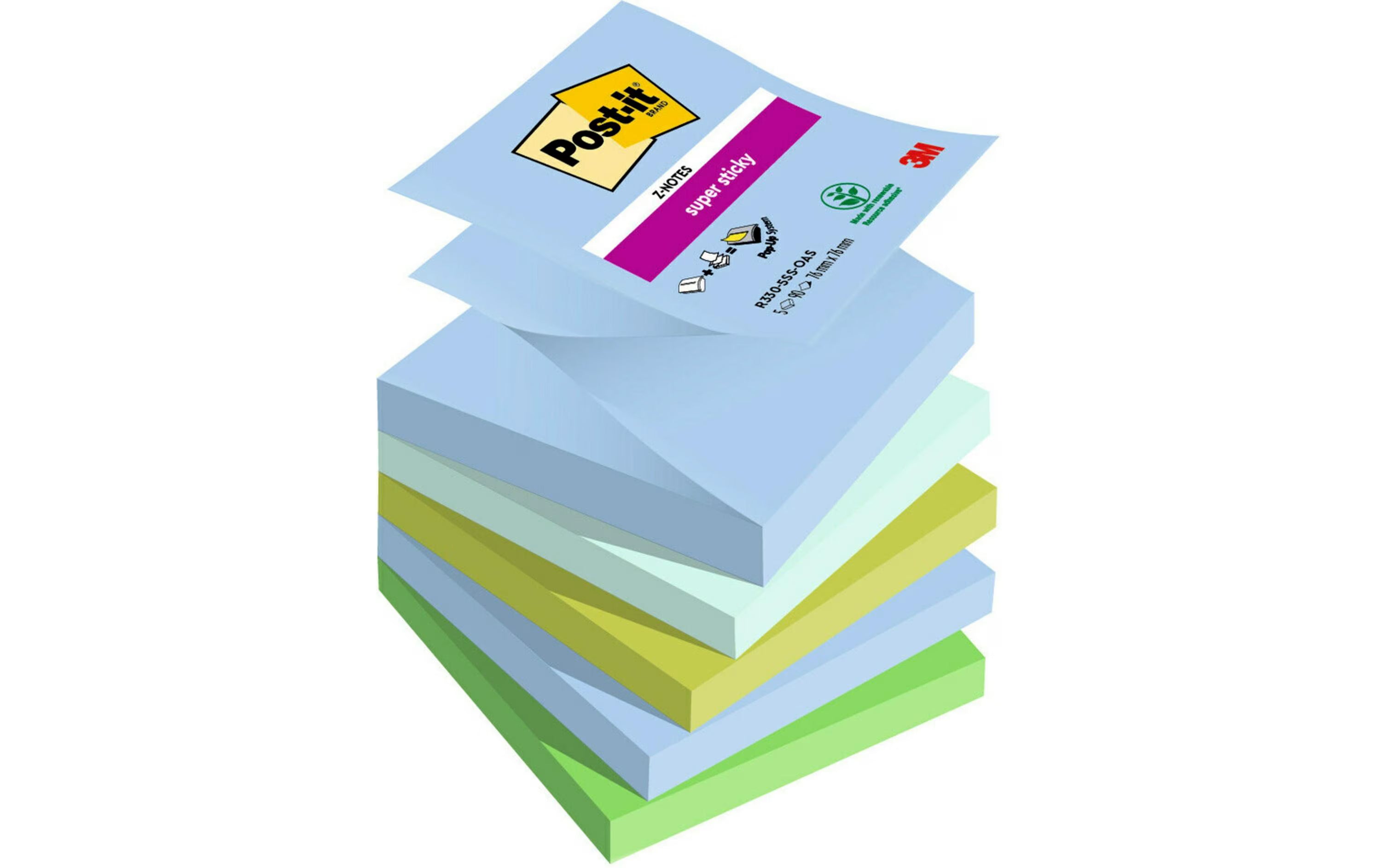 3M Post-it Super Sticky Z-Notes, oasis