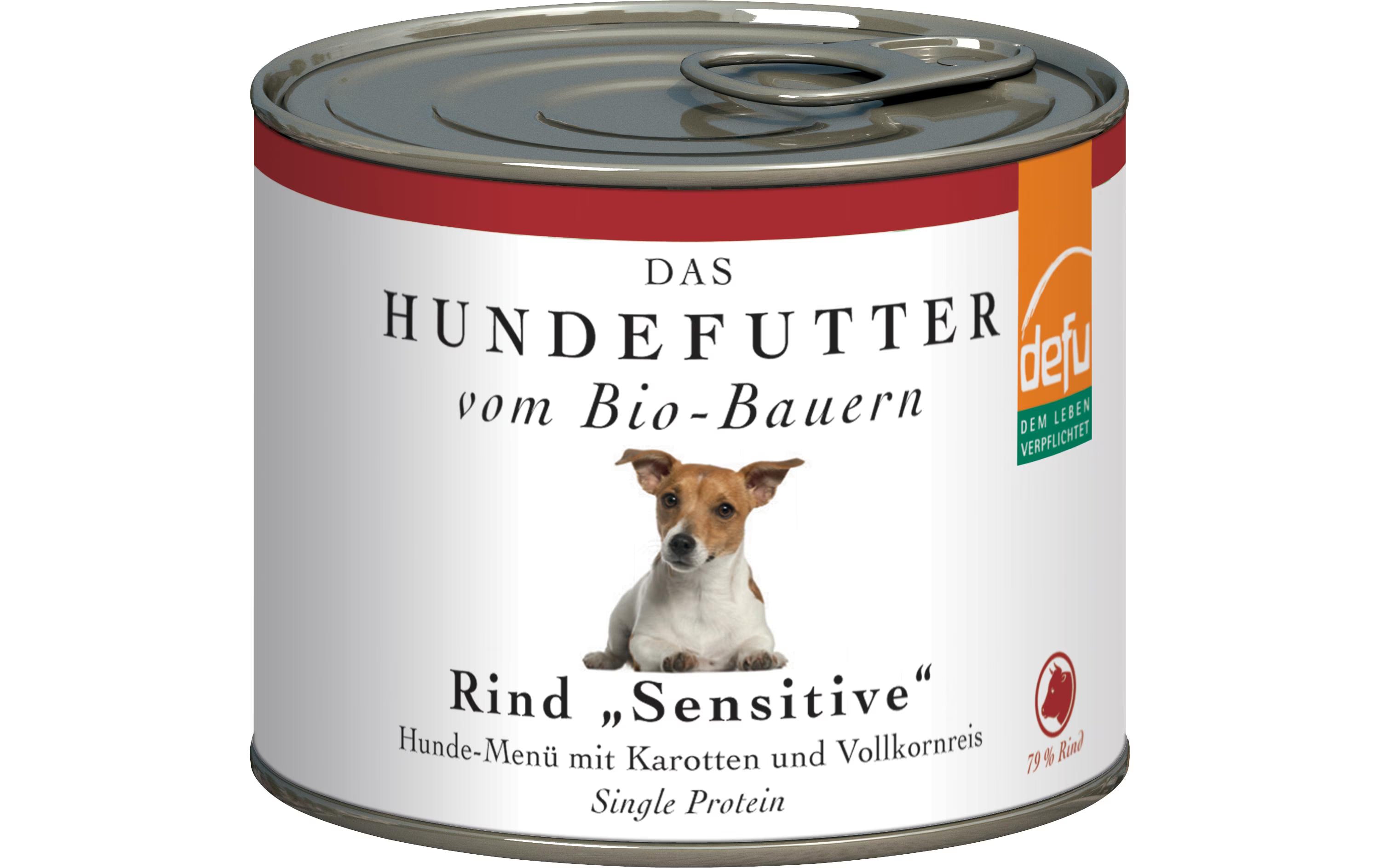 defu Nassfutter Menü Sensitiv Bio Rind,