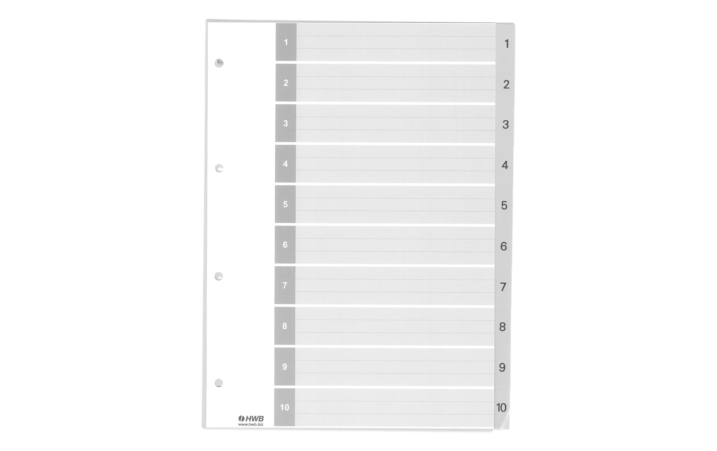 HWB, Register A4, PP 1-10
