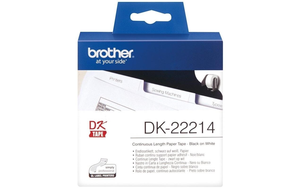 Brother P-touch DK-22214 Endlos-Etiketten