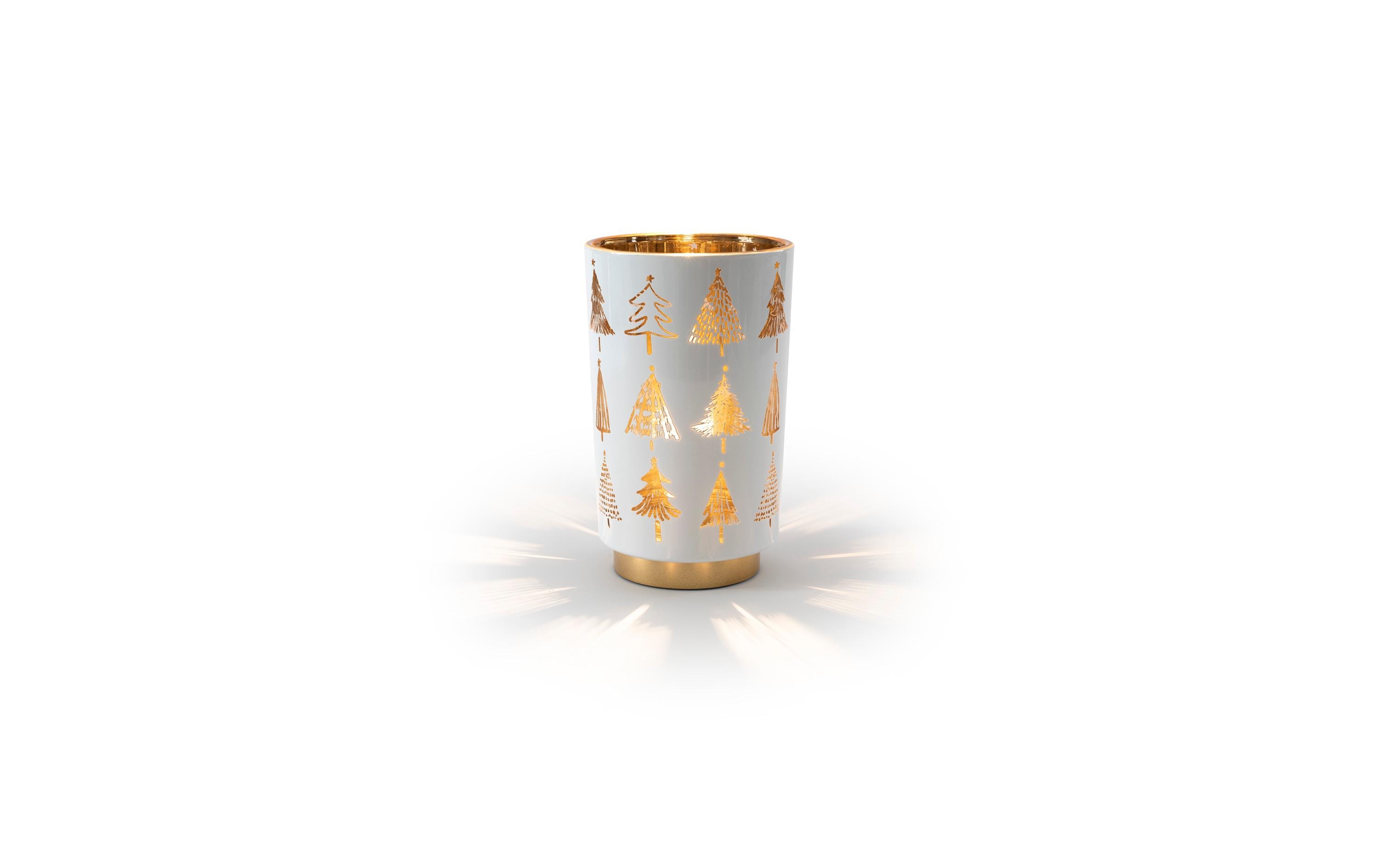 STT LED Glas White tree Lantern M