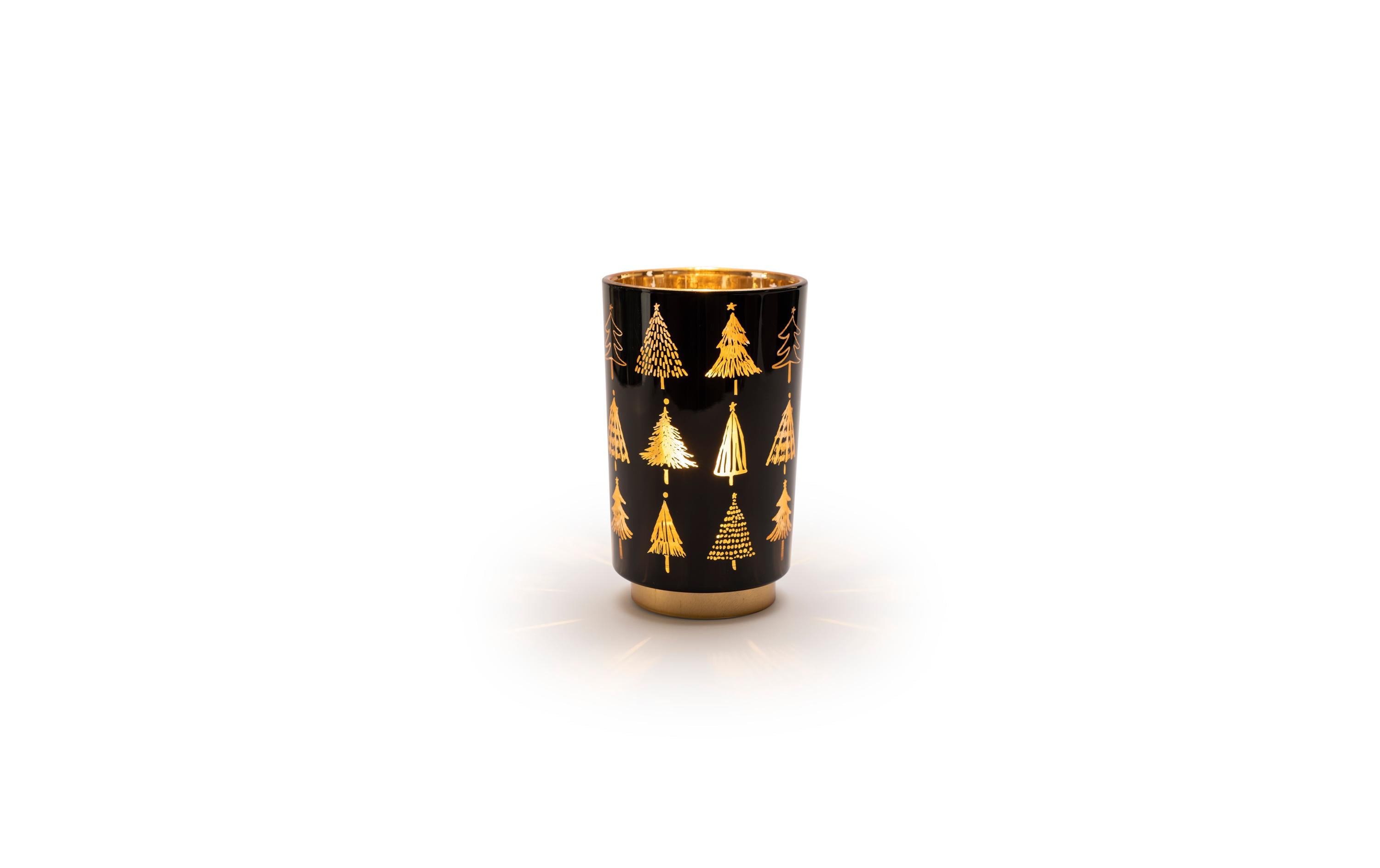 STT LED Glas Black tree Lantern M