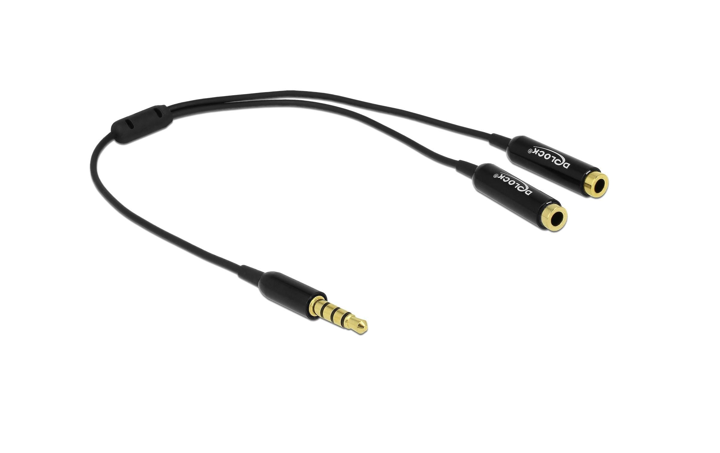 Delock Audio 3.5mm 4Pin Klinkenstecker 25cm