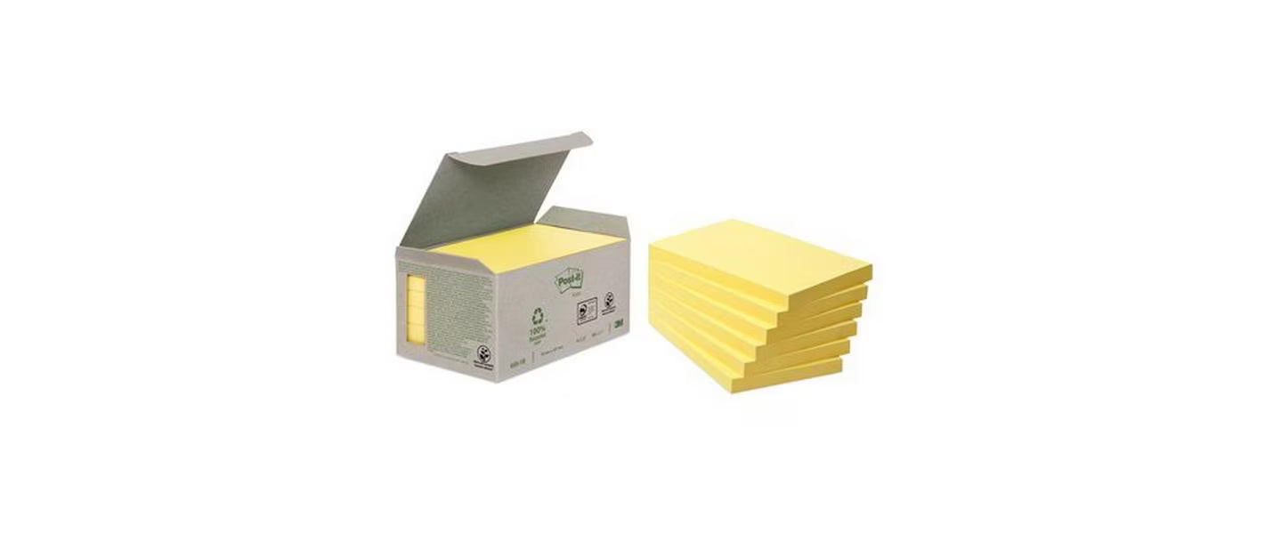 Post-it Haftnotizen Recycling gelb