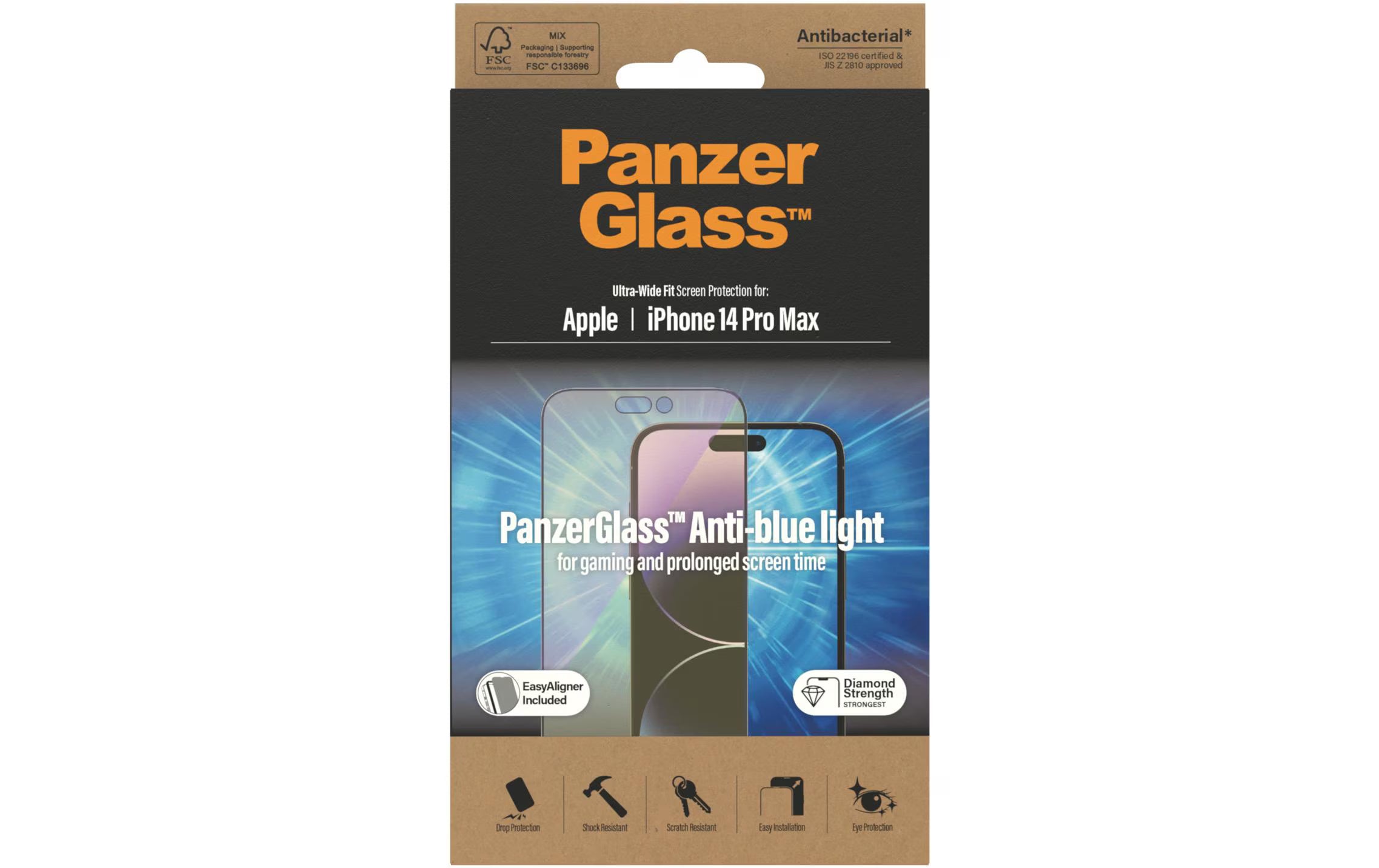 PANZERGLASS Anti-Blue Light Glass - UWF, EA