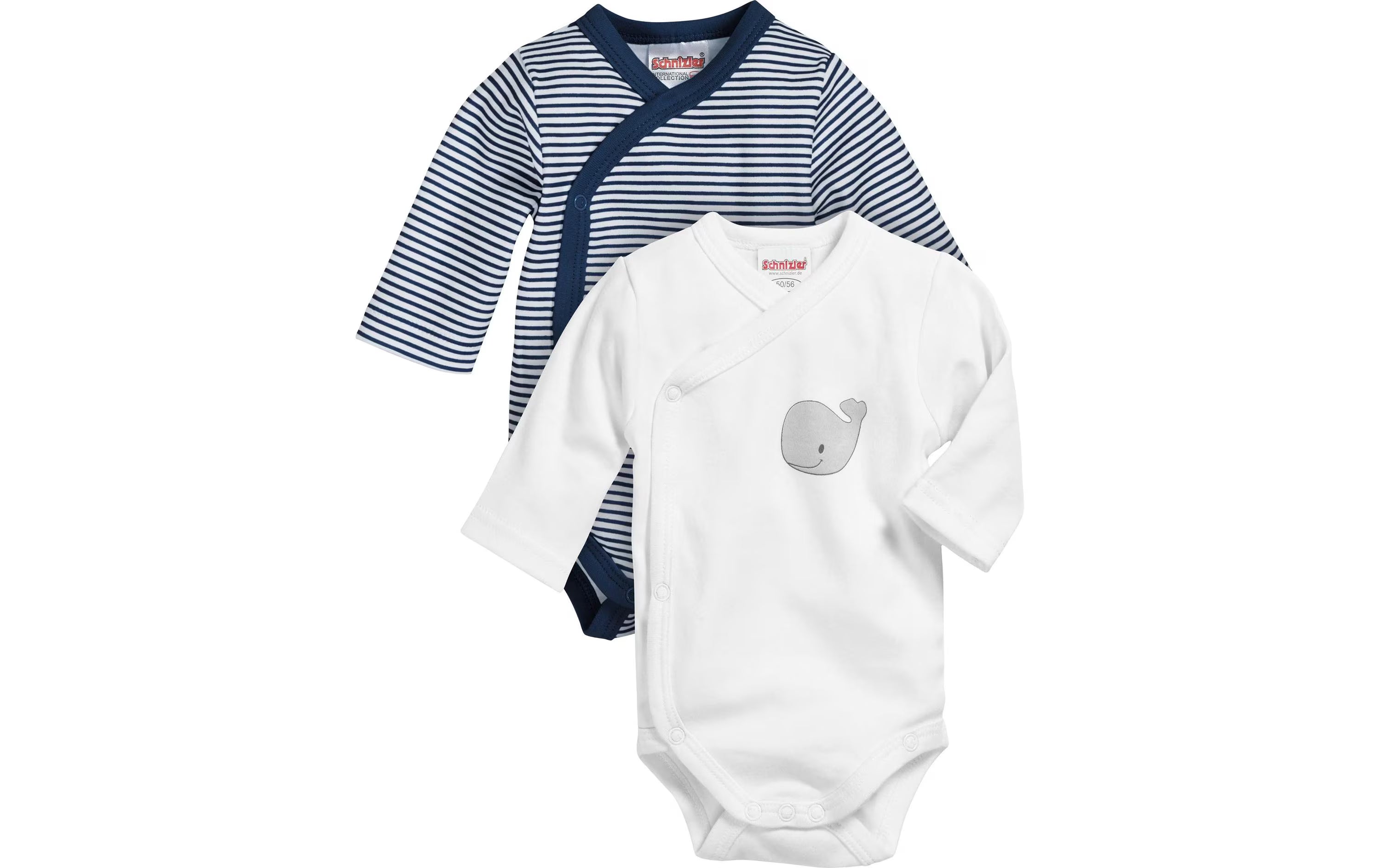 Playshoes Langarm-Wickelbody 2er Set
