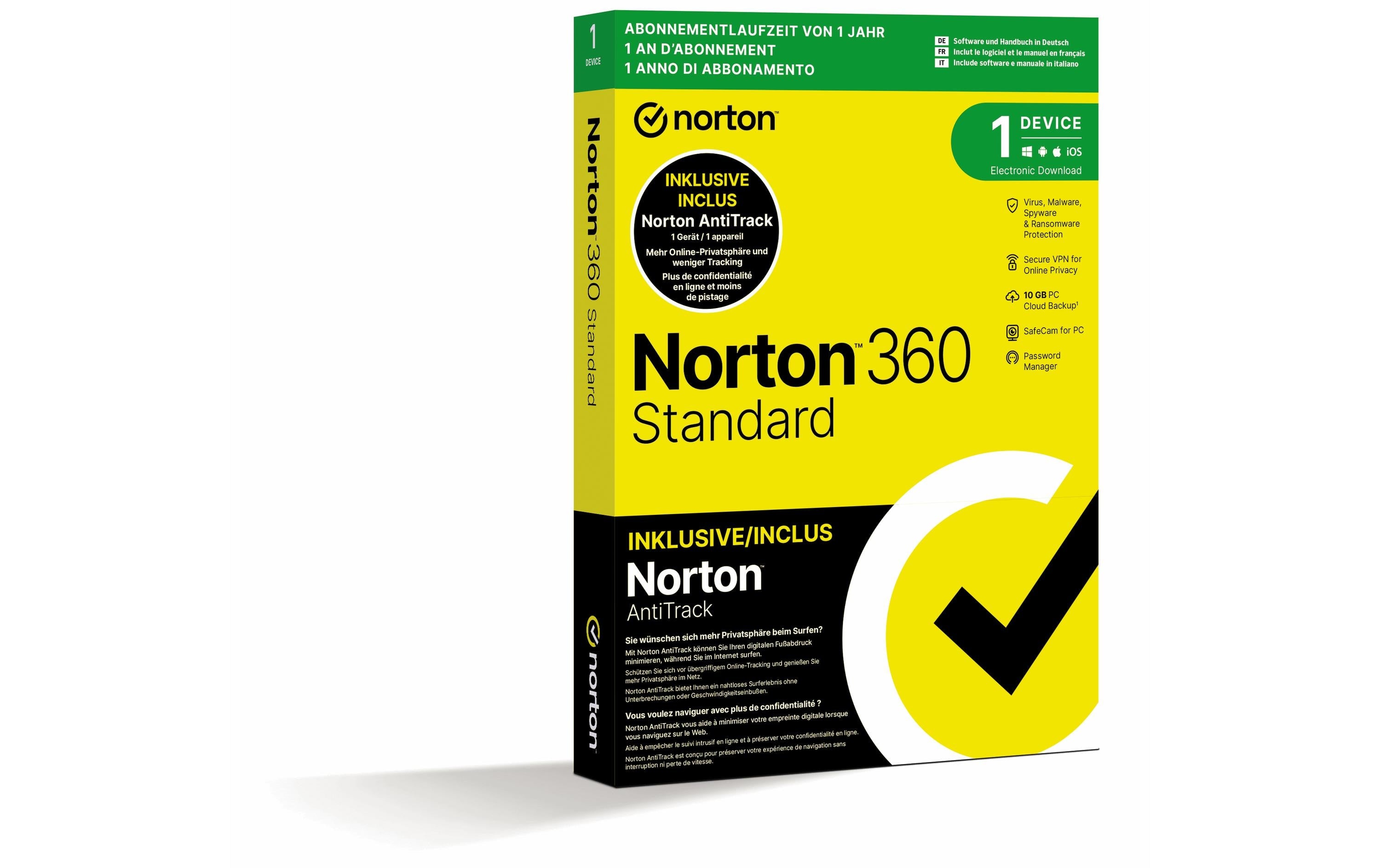 Norton 360 Standard w/AntiTrack