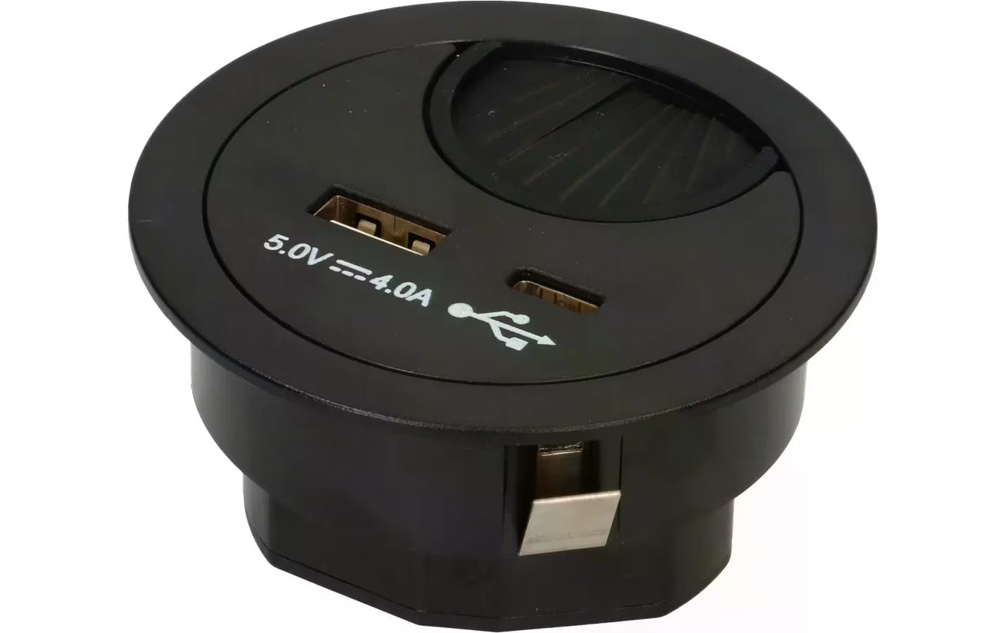 Max Hauri Kabeldurchführung USB-A+C