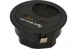 Max Hauri Kabeldurchführung USB-A+C