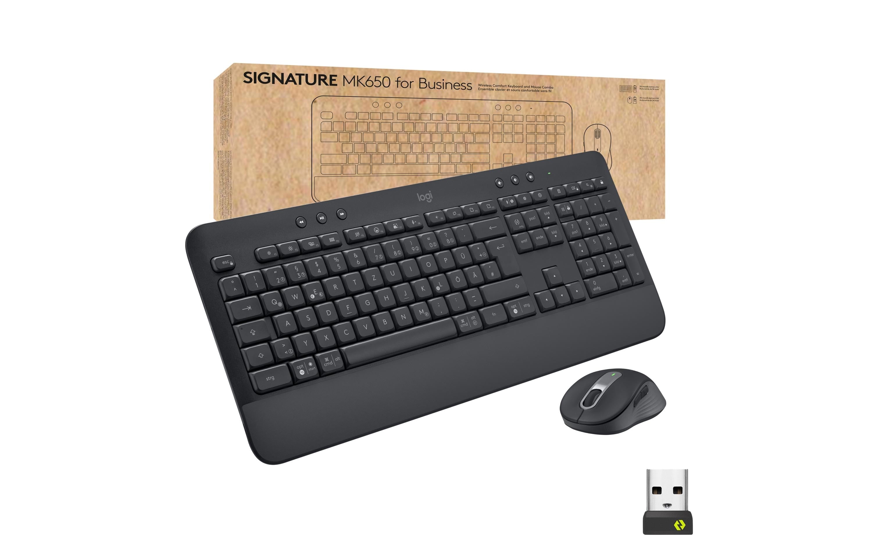 Logitech MK650 for BusinessUS-Layout