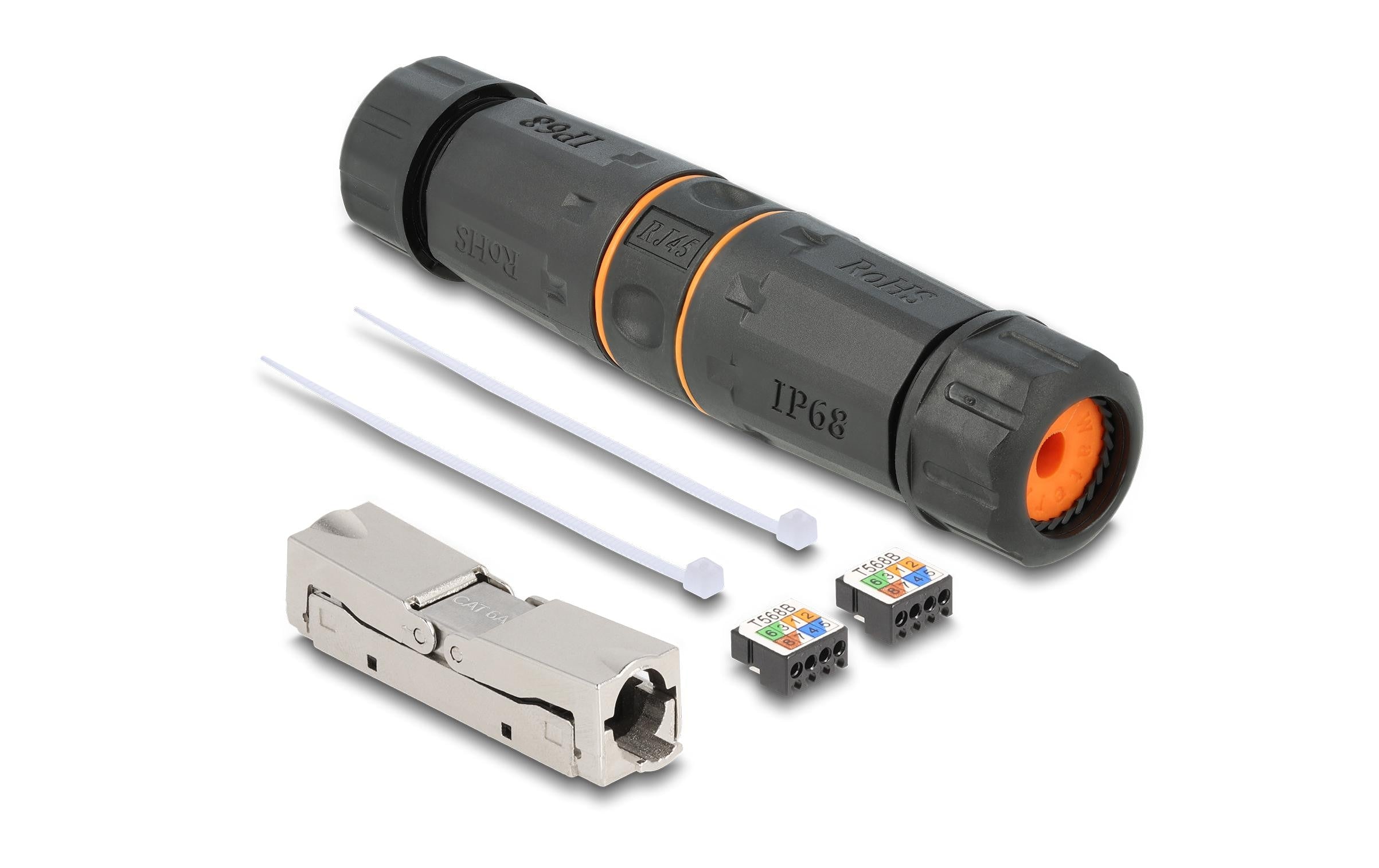 Delock Kabelverbinder LSA zu LSA Cat.6A