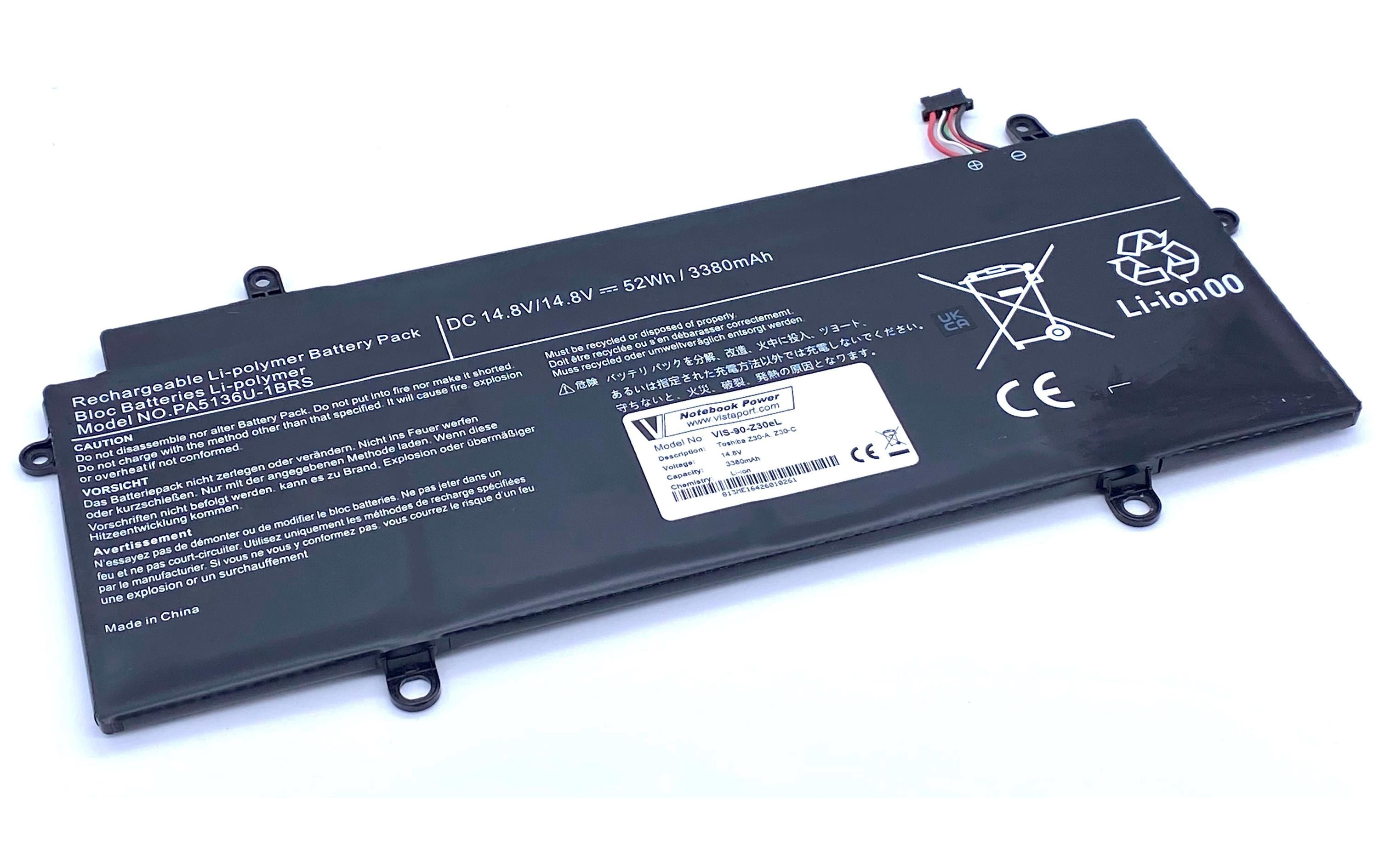 Vistaport Batteries für Toshiba