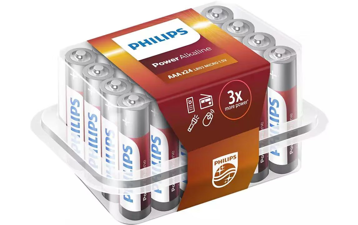 Philips, Batterie Power Alkaline AAA , 24 S