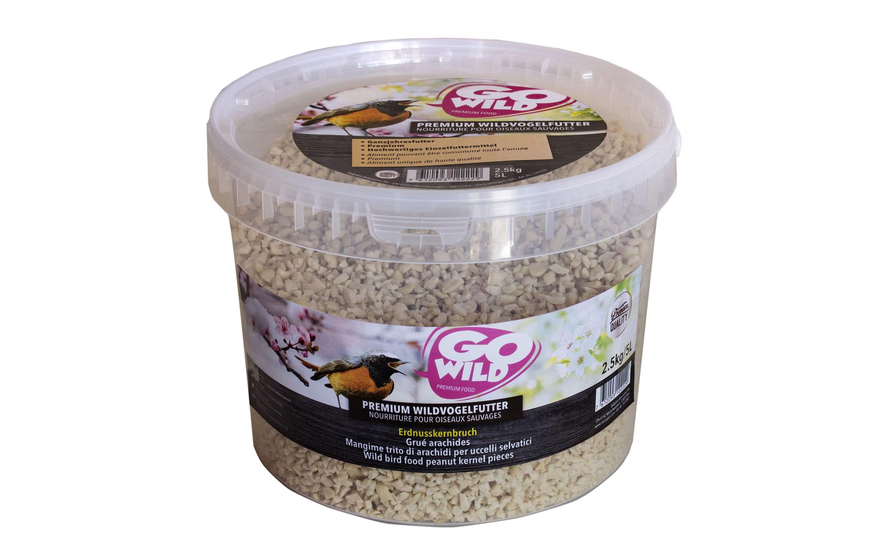 GoWild Wildvogelfutter Erdnusskernbr. 2.5Kg