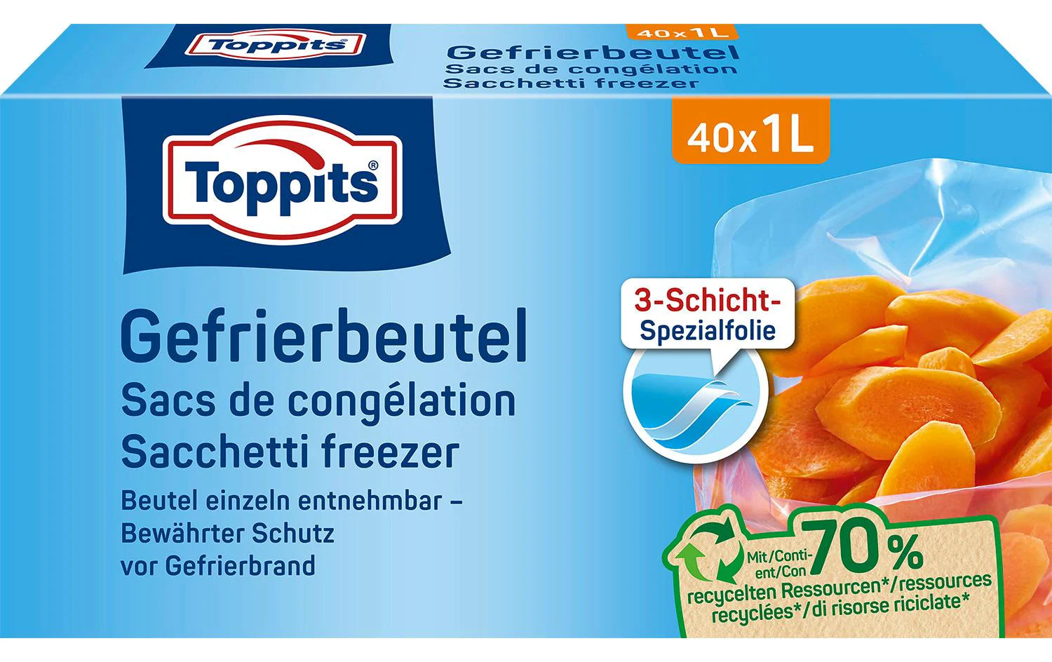 Toppits Gefrierbeutel 1 Liter