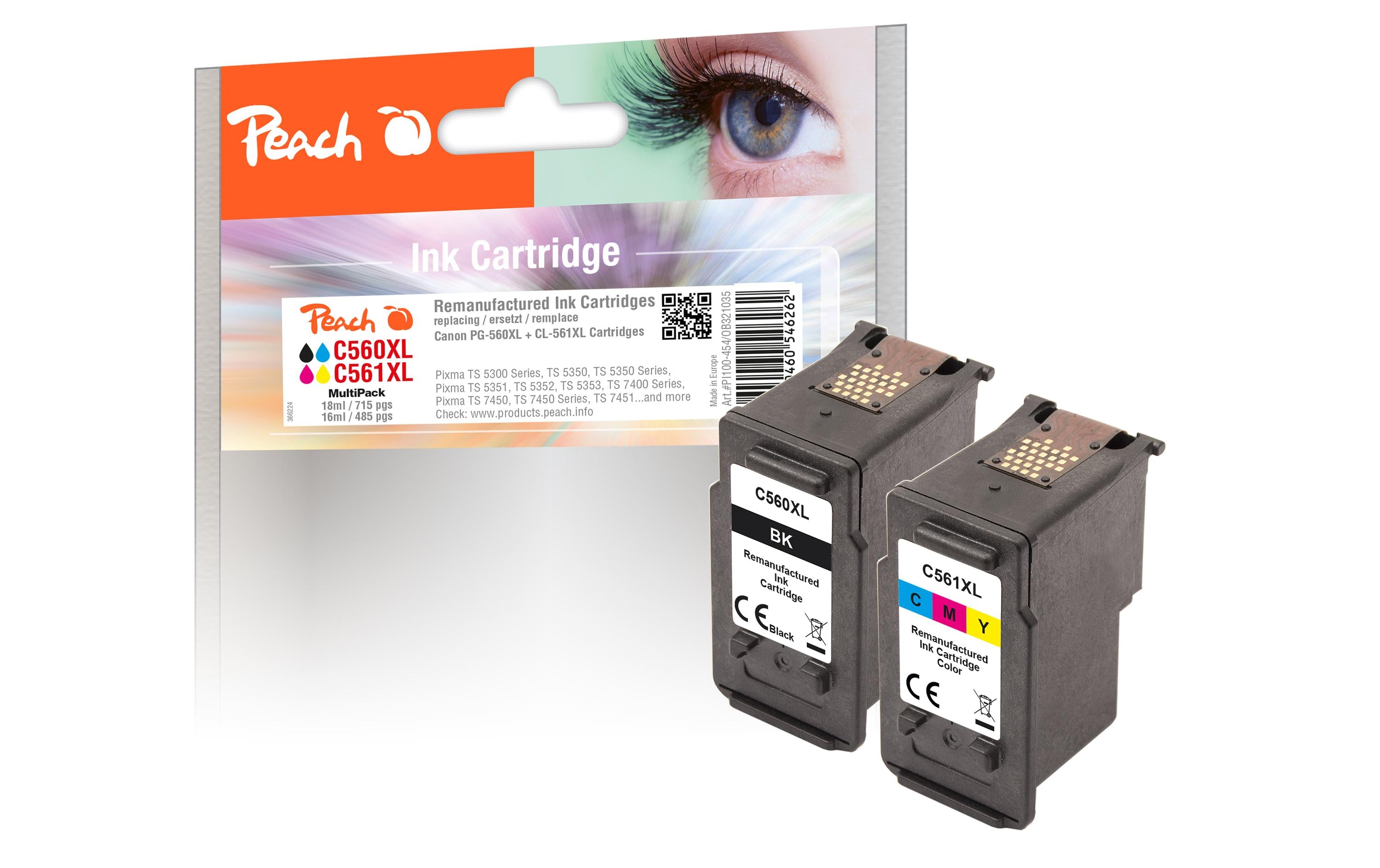 Peach Canon PG-560XL/CL-561XL,Multi-Pack