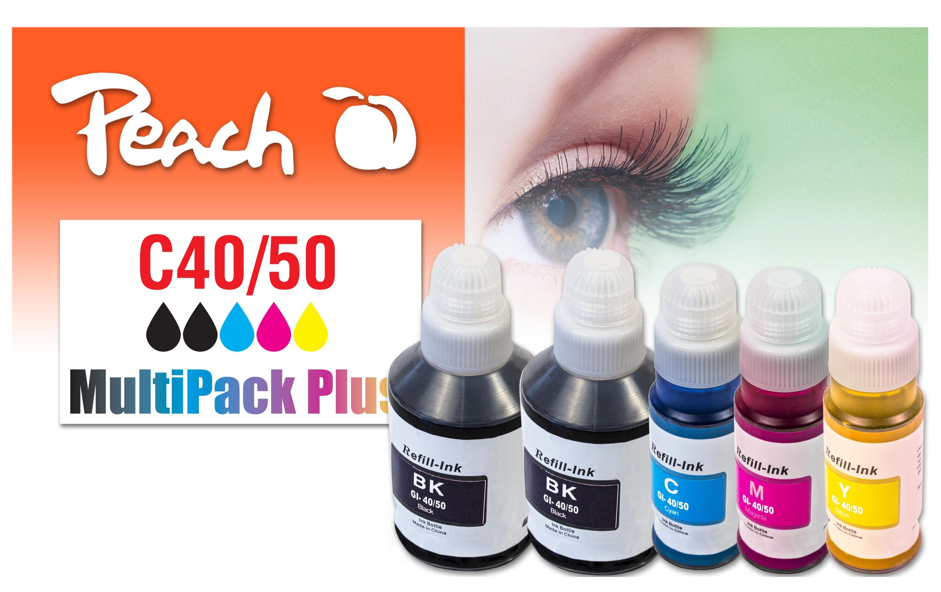 Peach Canon CISS GI-40/50, Multi-Pack+