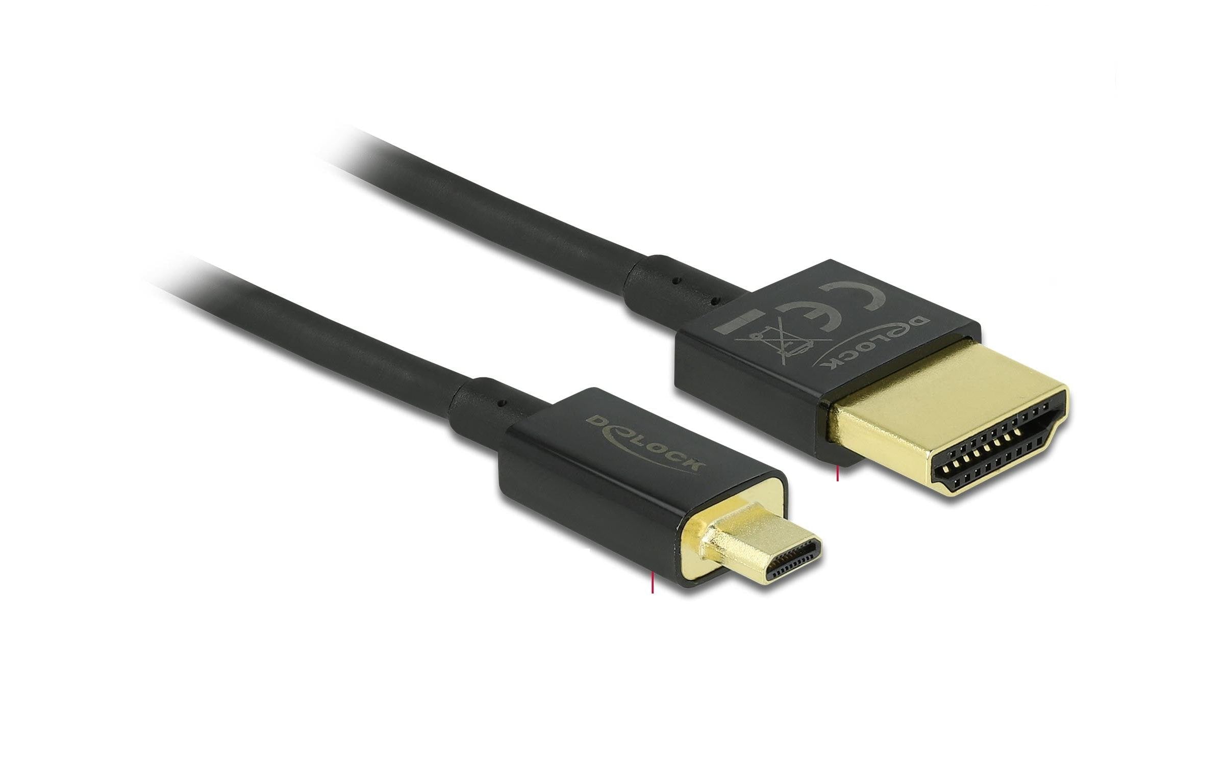 Delock, Kabel 4K 60Hz HDMI - Micro-HDMI (HD
