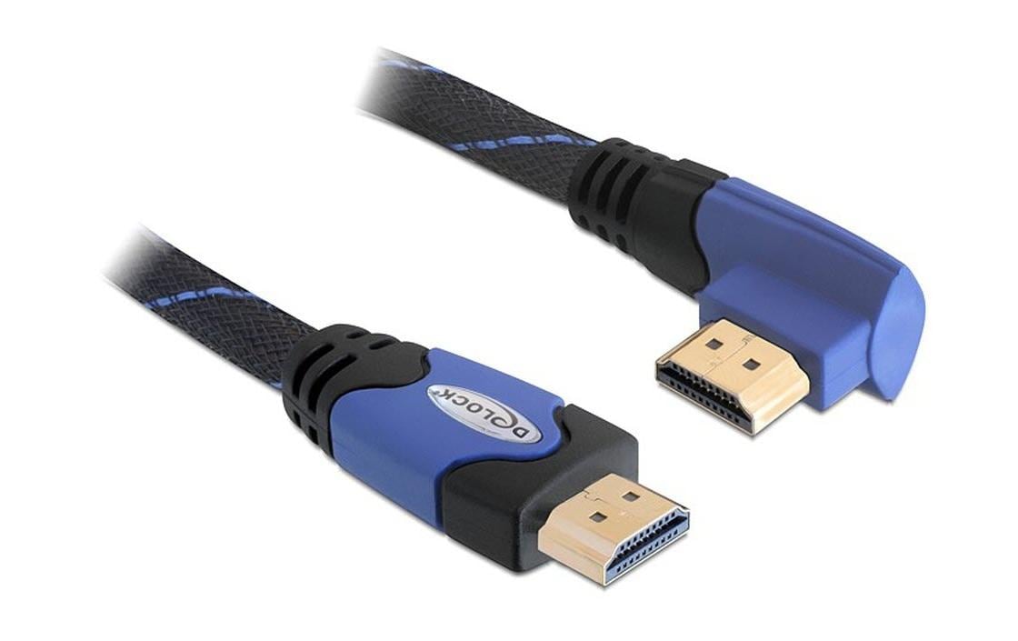 Delock, Kabel gewinkelt links HDMI - HDMI,