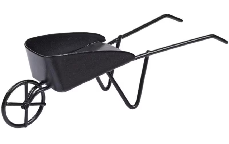 Hobbyfun Mini-Garten Schubkarre schwarz