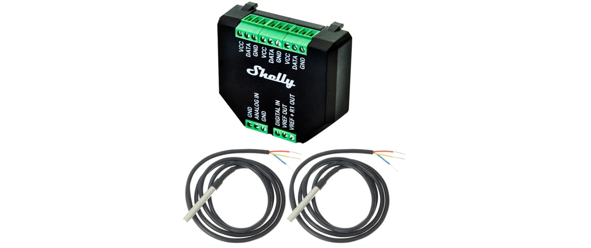 Shelly AddOn Plus mit 2 Temperatur Sensoren