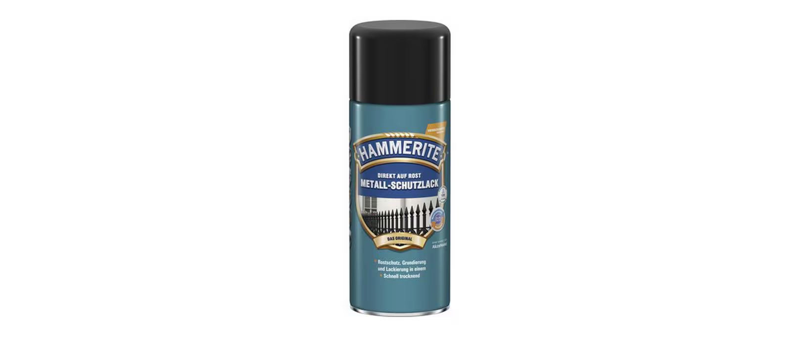 Hammerite Metall-Schutzlack matt schwarz