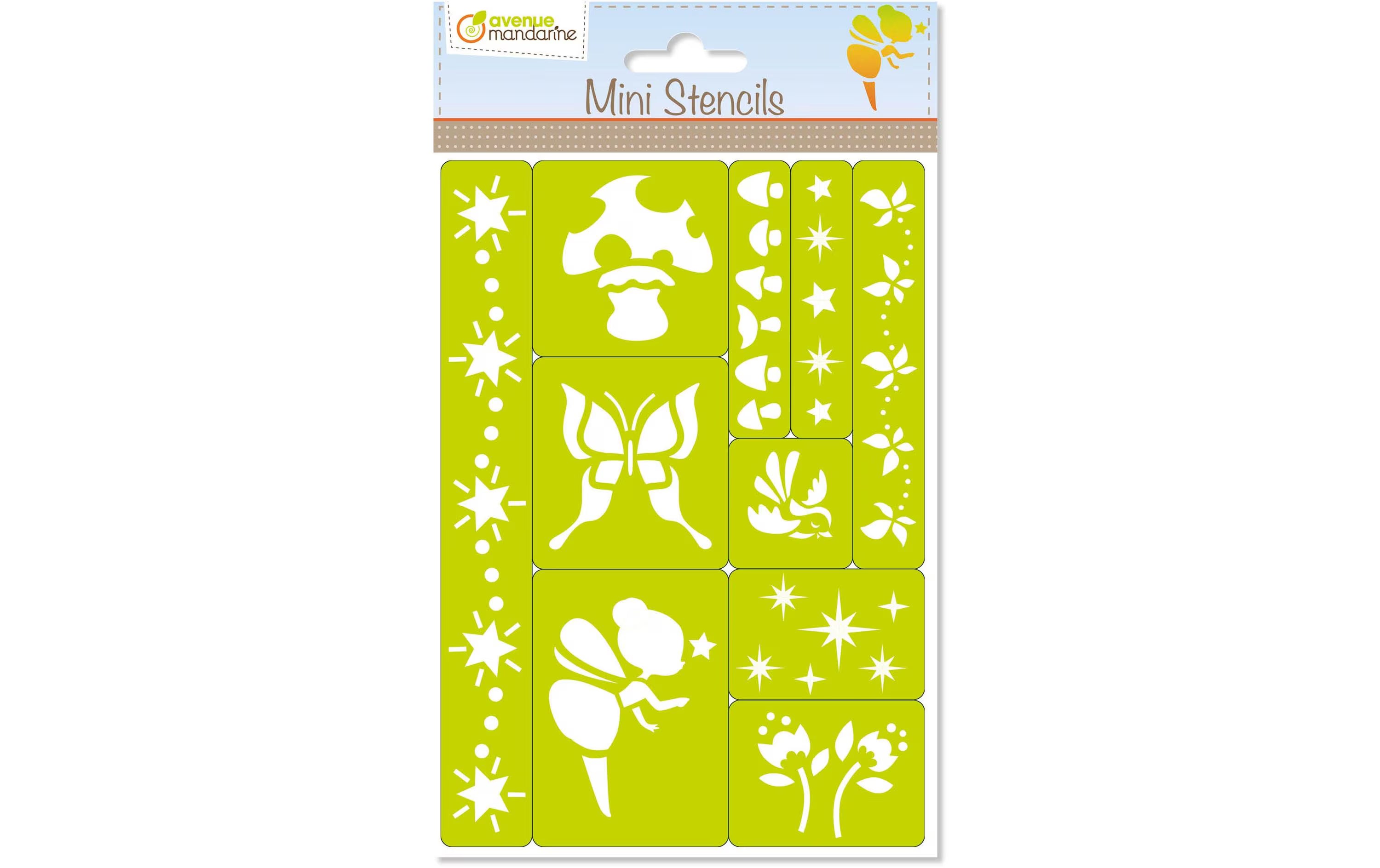 Avenue Mandarine Mini Schablonen Set Feen